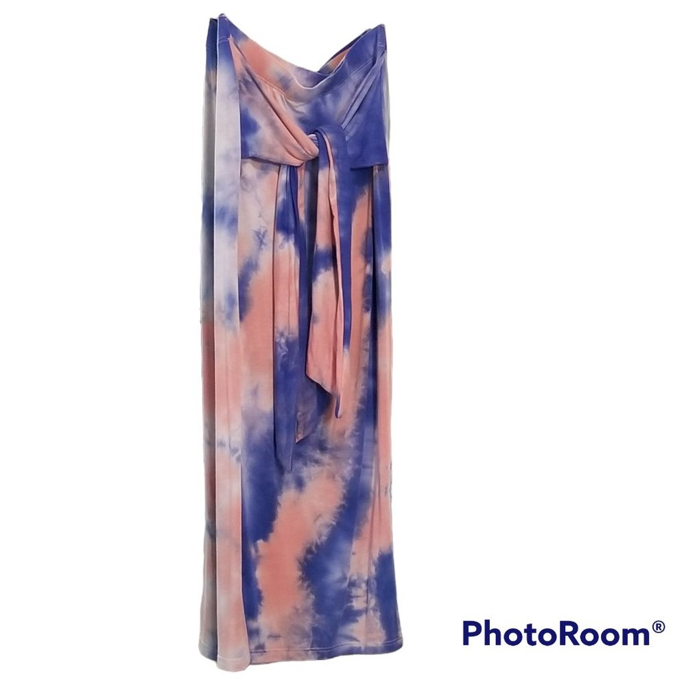 Good Time USA Pink & Blue Tie Dye Skirt/Dress, Size Medium